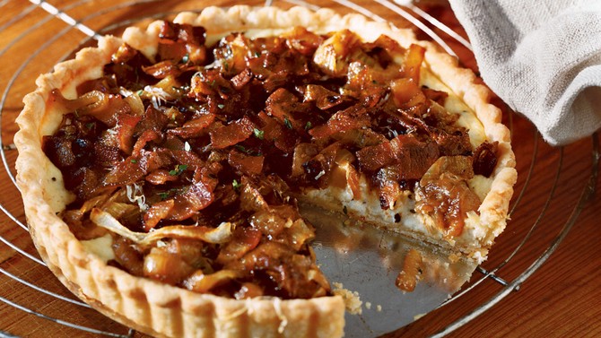 Caramelized Onion and Bacon Tart