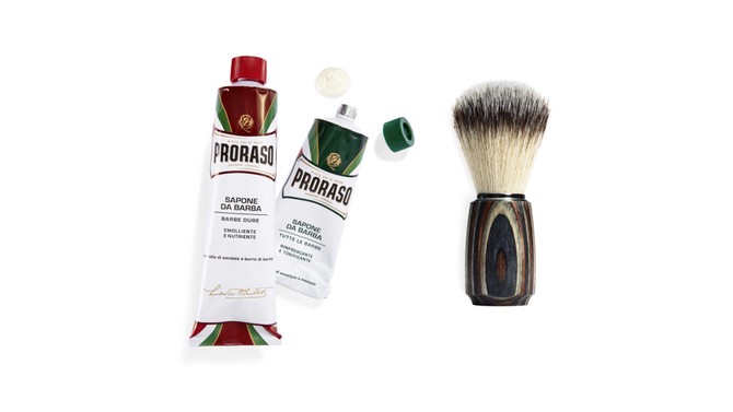 Proraso Shaving Cream and Omega Hi-Brush Series