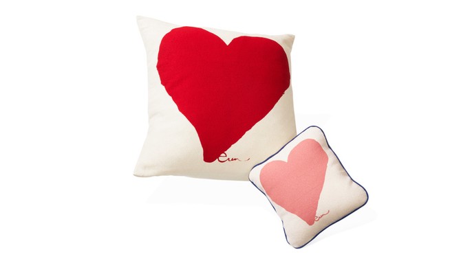 Erin Flett heart pillows