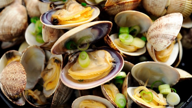Vitamin B12 source - clams
