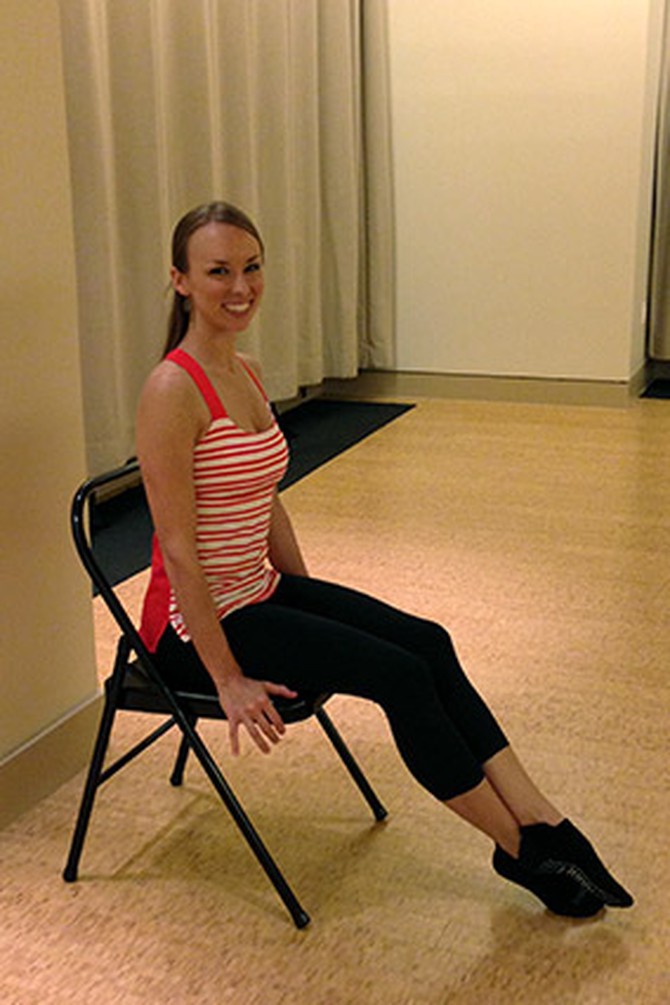 How to Squeeze in a Few Chair Exercises to Keep Fit at Work