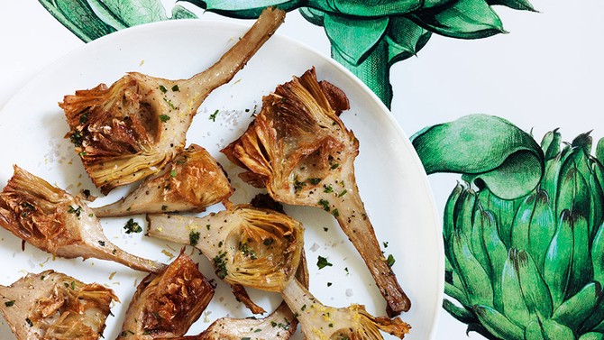 Fried Artichokes with Lemon and Parsley