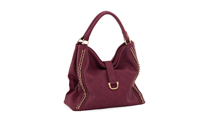 Wine and Gold Tote