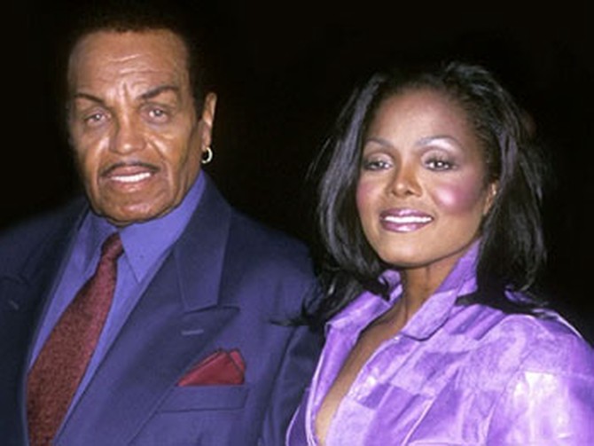 Janet Jackson and her father, Joe