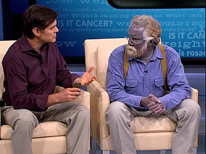 colloidal silver man who turned blue